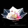 Vaisselle Disque en plastique Dispensable Saucer Maple Leaf Shaped Dish